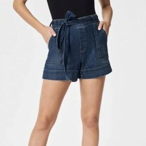 Spanx Tie-Waist Jean Short Twilight Indigo XL